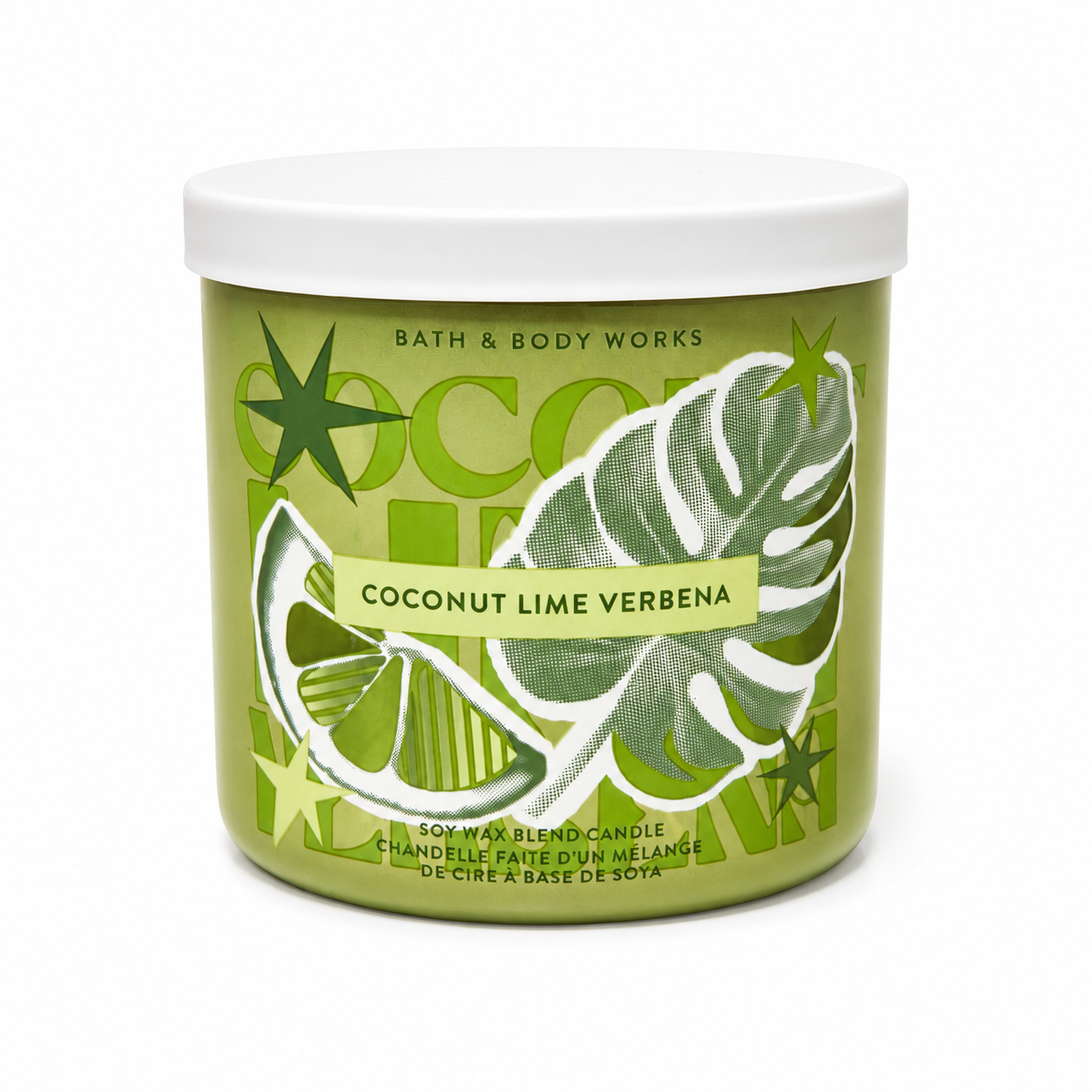 Bougie 3 mèches – Coconut Lime Verbena