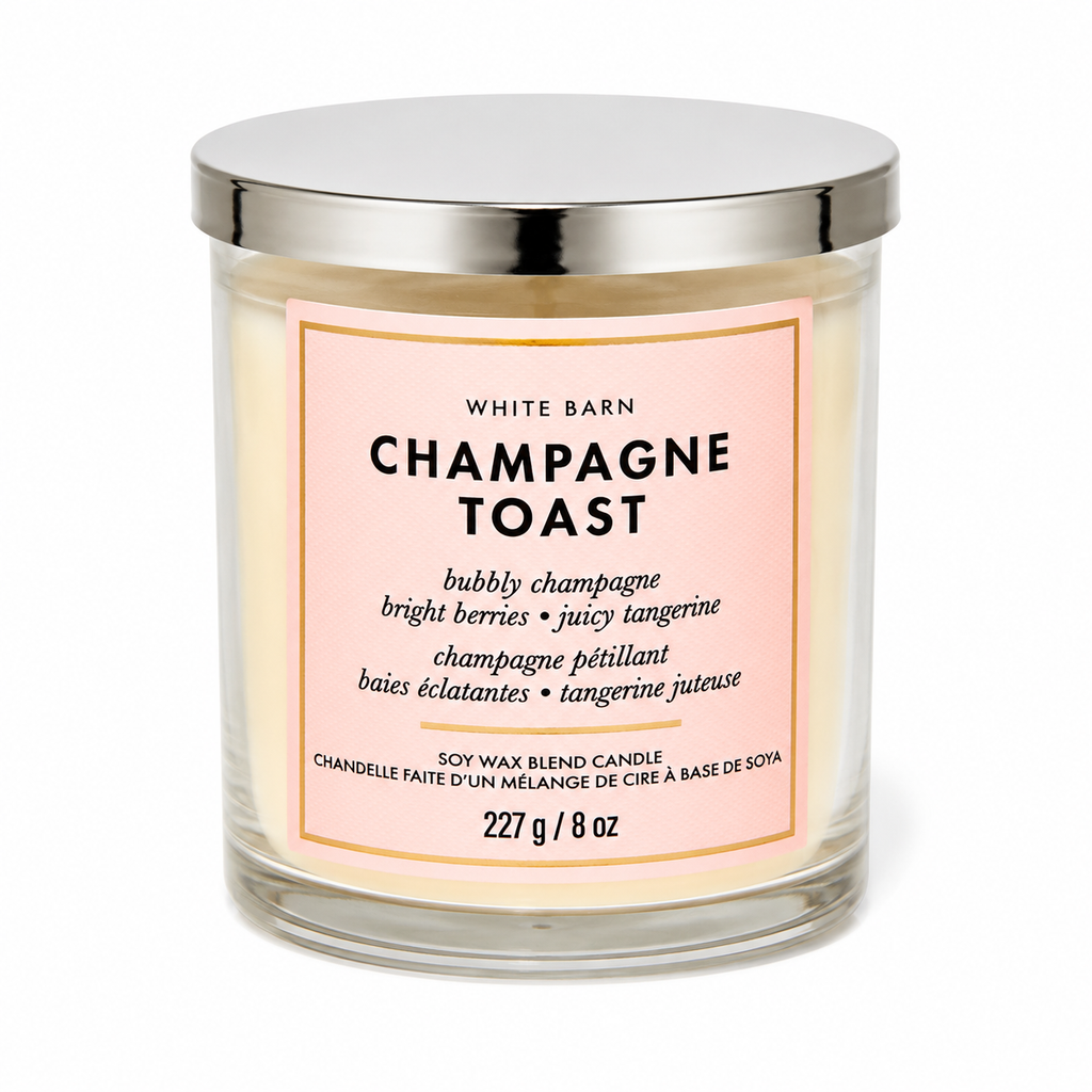 Bougie 1 mèche - Champagne Toast