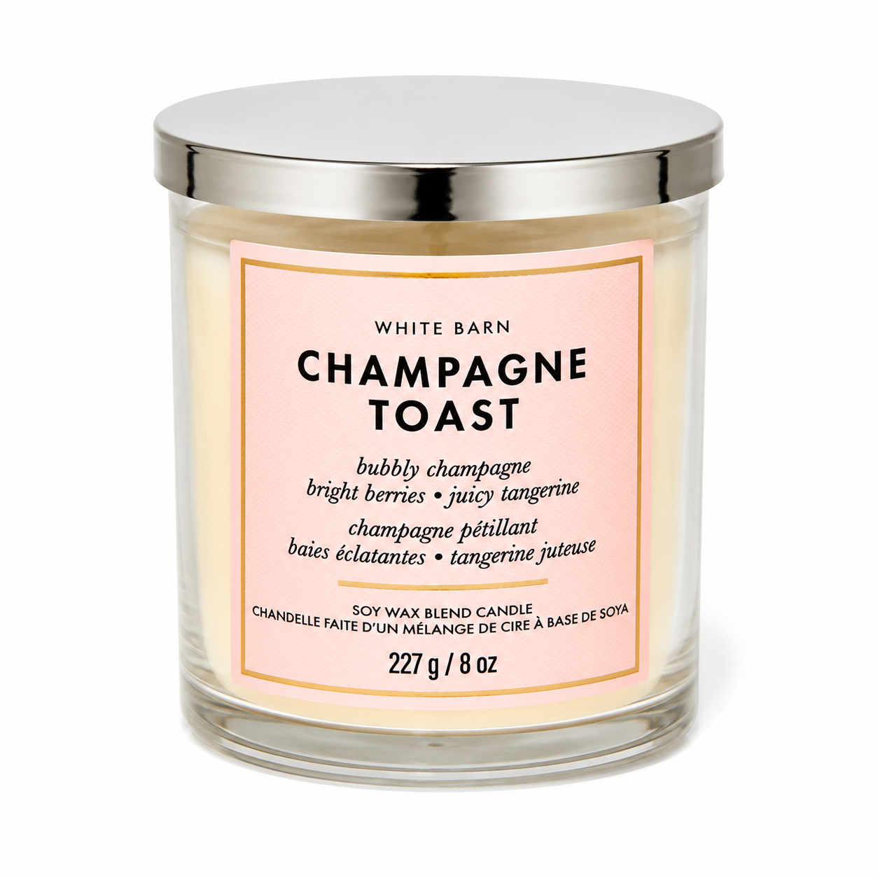 Bougie 1 mèche - Champagne Toast