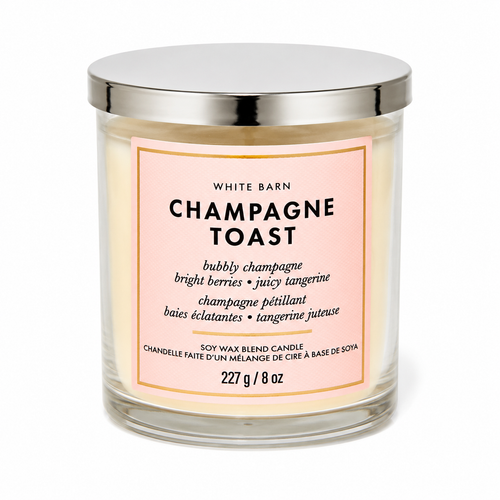 Bougie 1 mèche - Champagne Toast