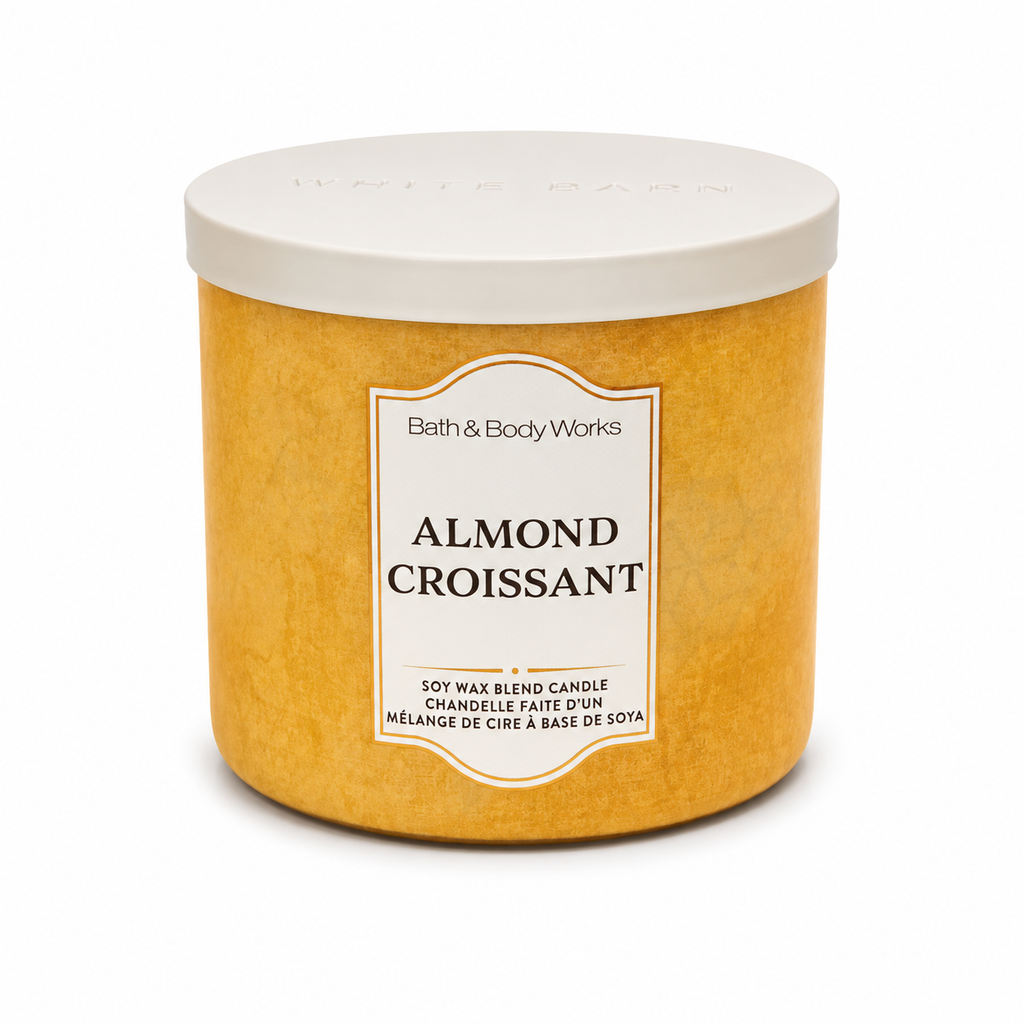 Bougie 3 mèches - Almond Croissant