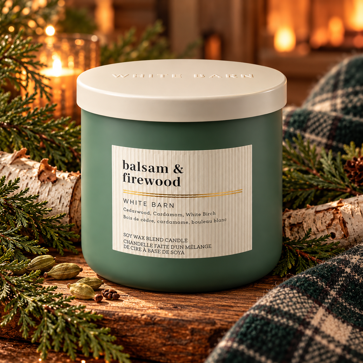 Bougie 3 mèches - Balsam & Firewood