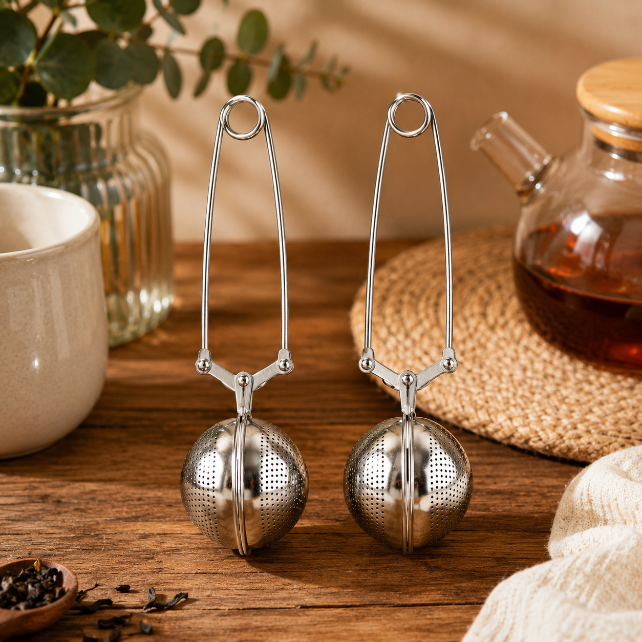 Infuseurs à thé en acier inoxydable – Lot de 2