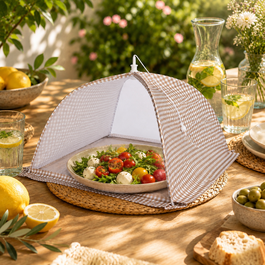 Cloche Alimentaire Pliable Gris – Grand Format