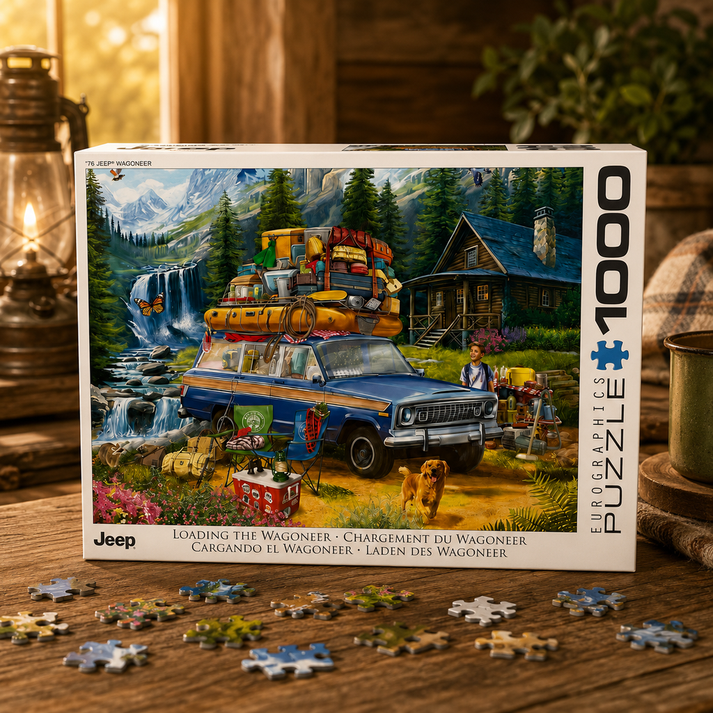 Puzzle 1000 pièces – Chargement du Wagoneer