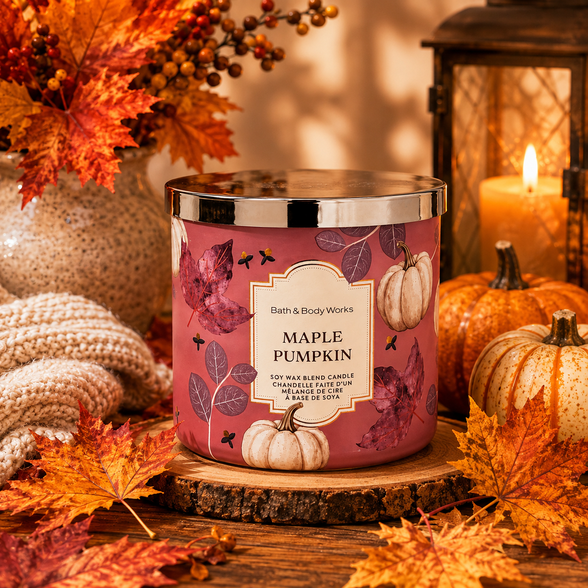 Bougie 3 mèches - Maple Pumpkin