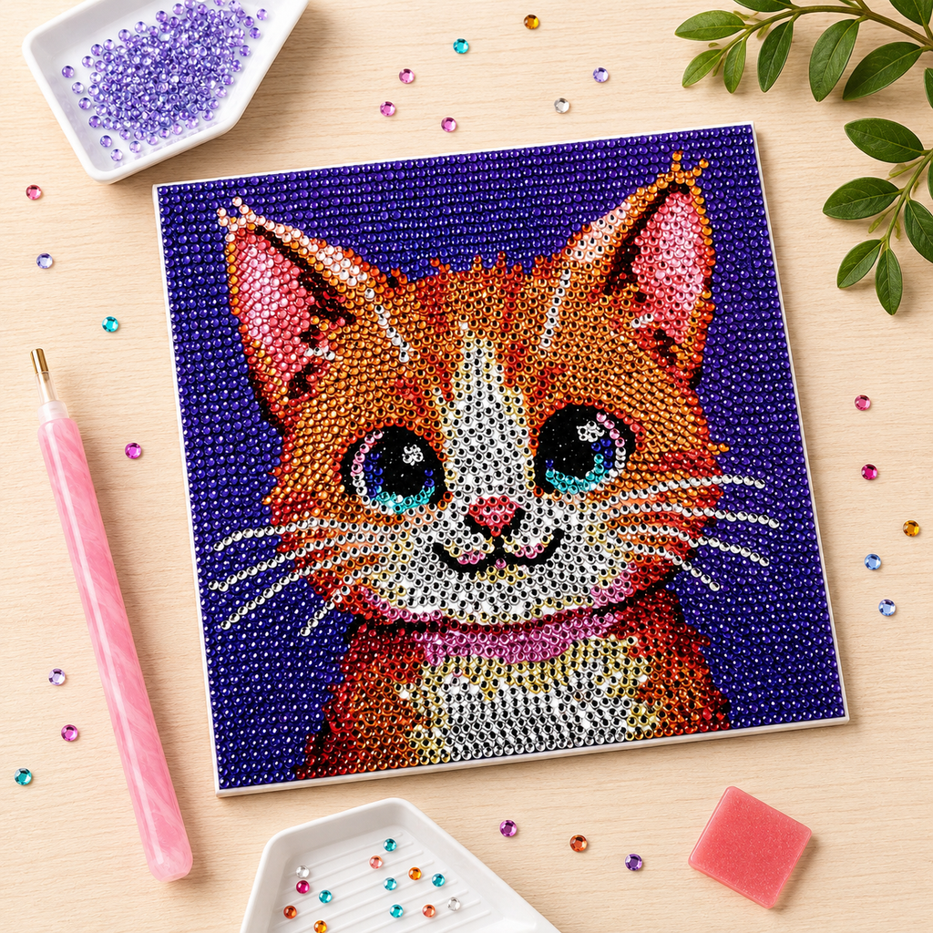 Diamond Painting Chat - 15,8 x 15,8 cm
