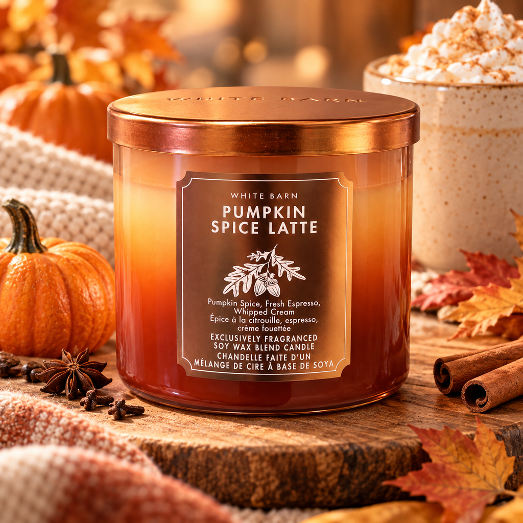 Bougie 3 mèches – Pumpkin Spice Latte