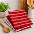 Serviettes de cuisine à rayures - Lot de 3