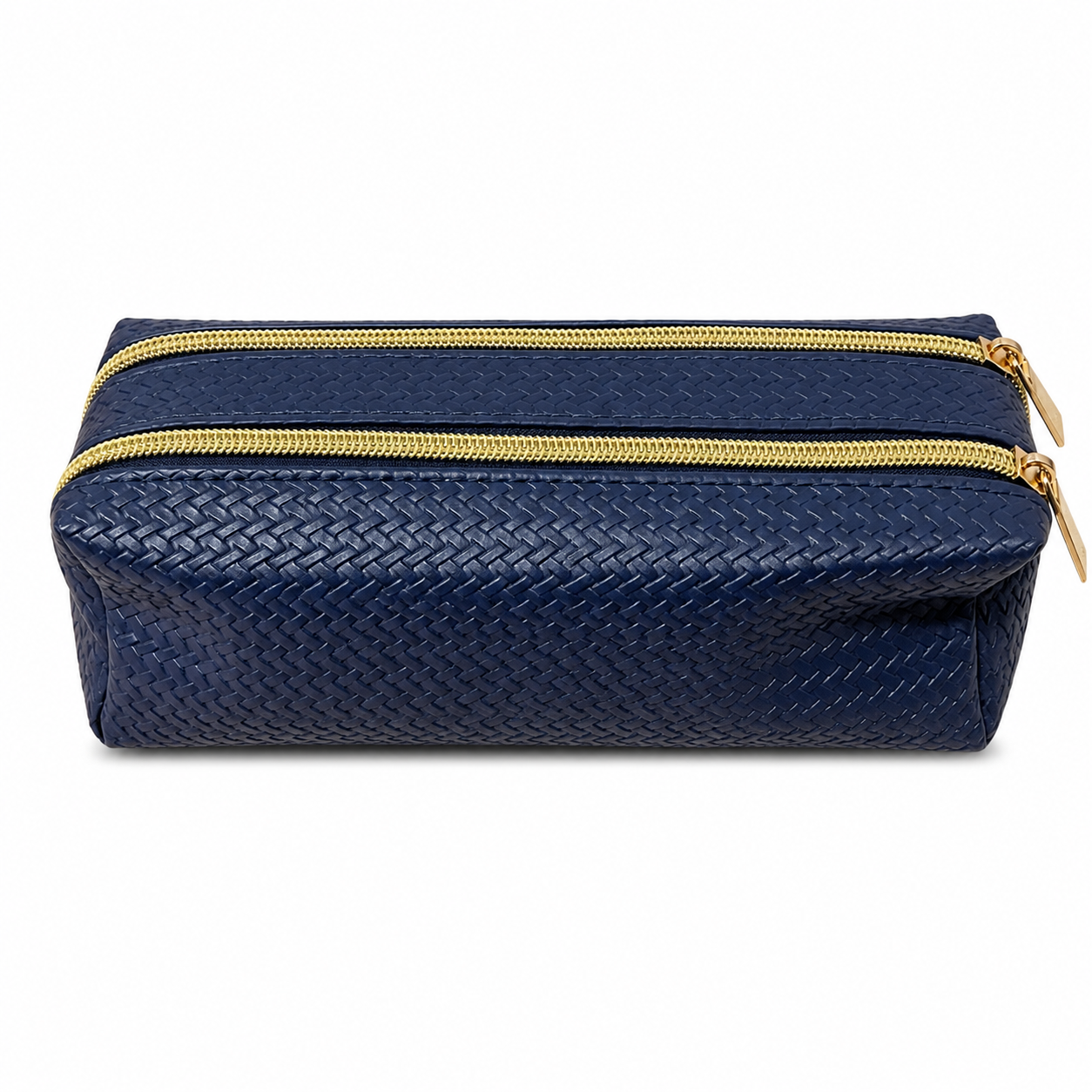 Trousse scolaire à double compartiment bleu marine