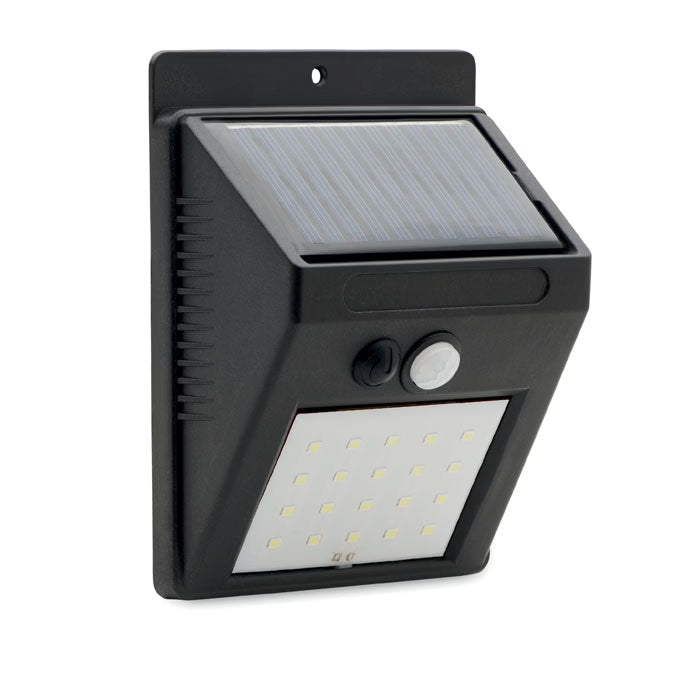 Lampe solaire murale à détecteur de mouvement
