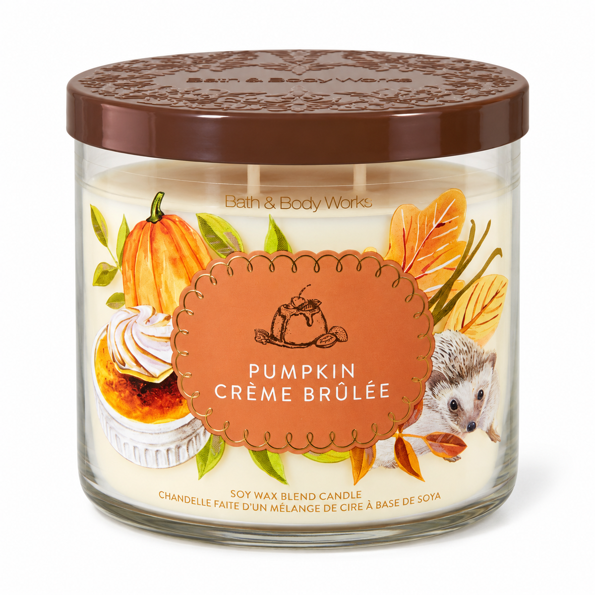 Bougie 3 mèches - Pumpkin Crème Brulée