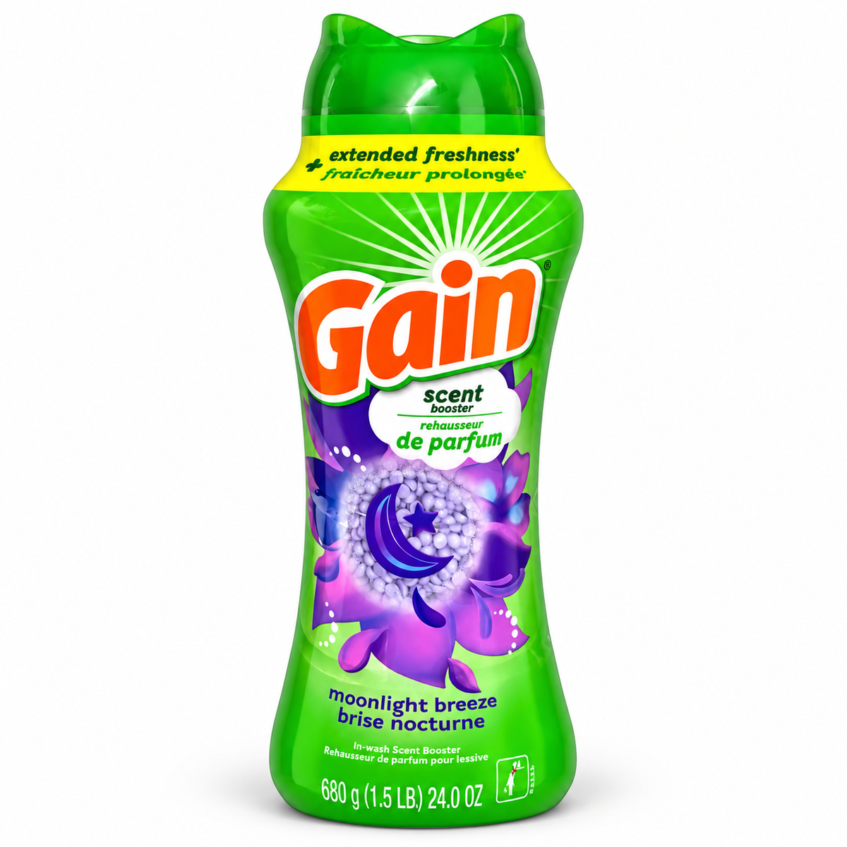 Gain – Réhausseur de parfum pour lessive Brise nocturne – 680 g