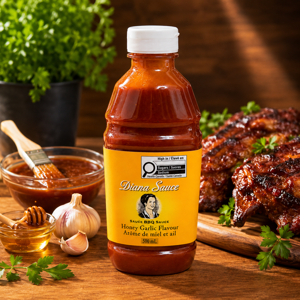 Sauce BBQ Diana Miel et Ail – 500 ml