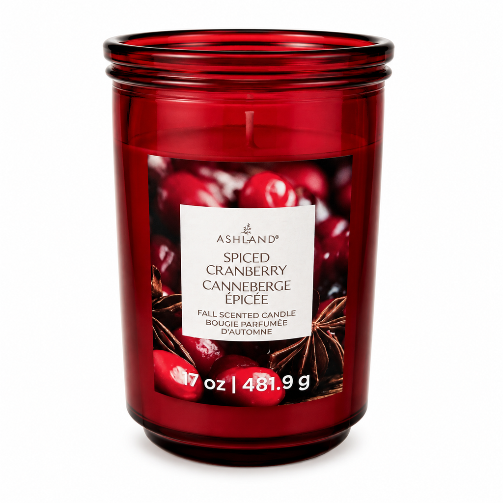 Bougie parfumée d'automne – Canneberge épicée
