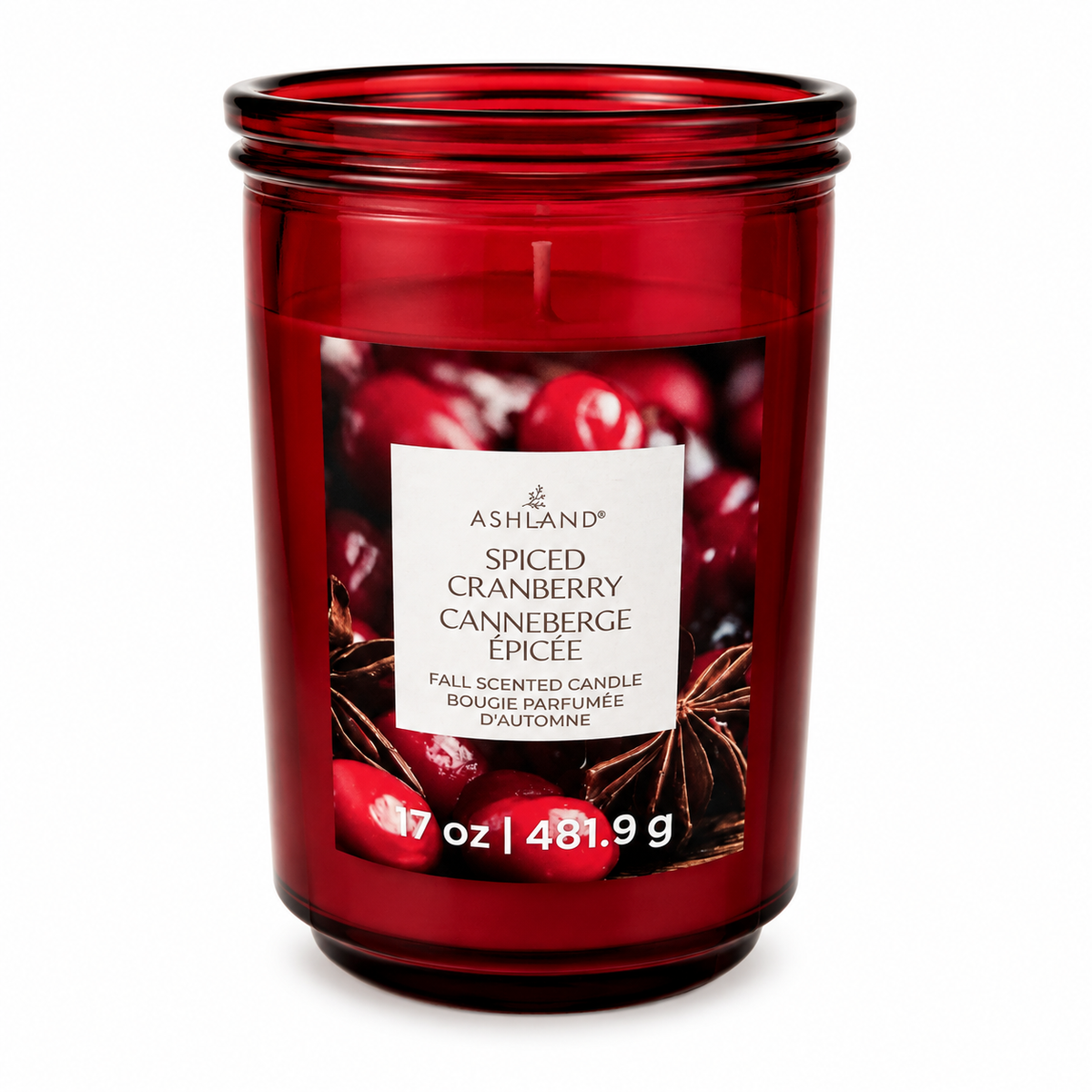 Bougie parfumée d'automne – Canneberge épicée