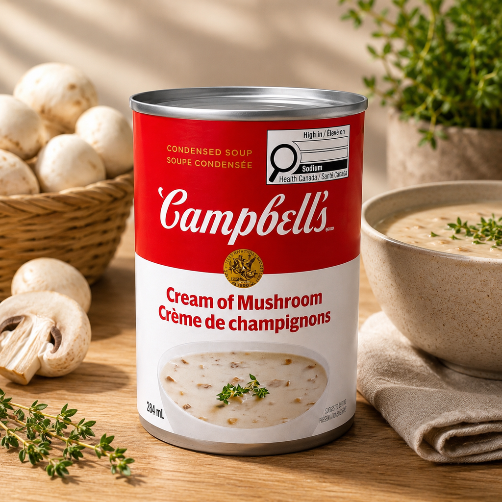 Soupe condensée Campbell's – Crème de champignons 284 ml