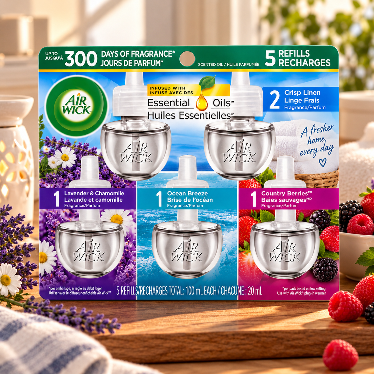 Air Wick - Recharges de parfum Lot de 5