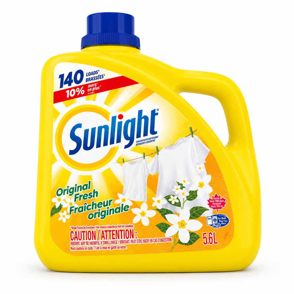 Lessive Sunlight Fraîcheur originale - 140 brassées