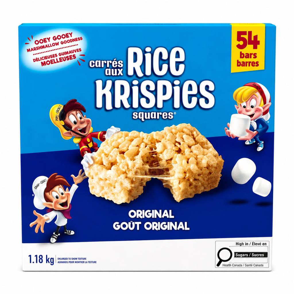 Rice Krispies Barres de céréales au riz soufflé et guimauves – 1,18 kg