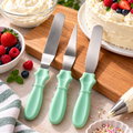 Set de 3 spatules en acier inoxydable