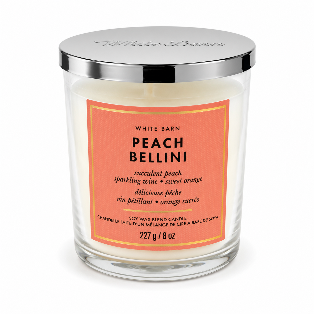 Bougie 1 mèche - Peach Bellini
