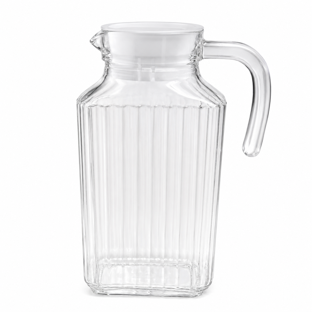 Carafe en verre avec couvercle