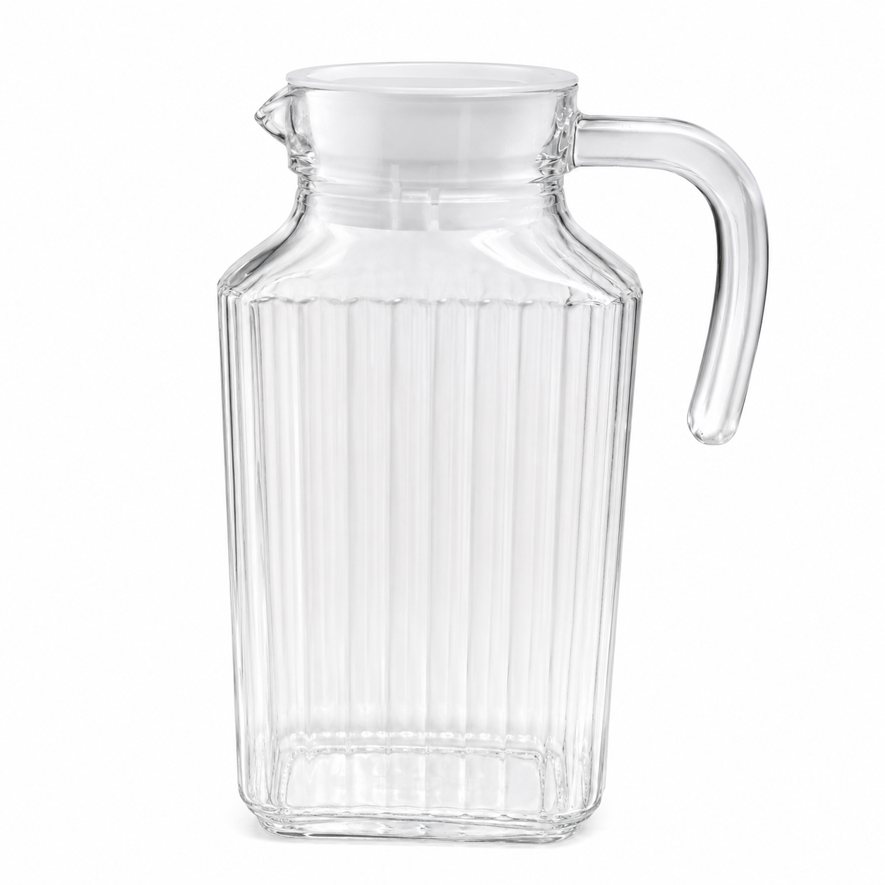 Carafe en verre avec couvercle