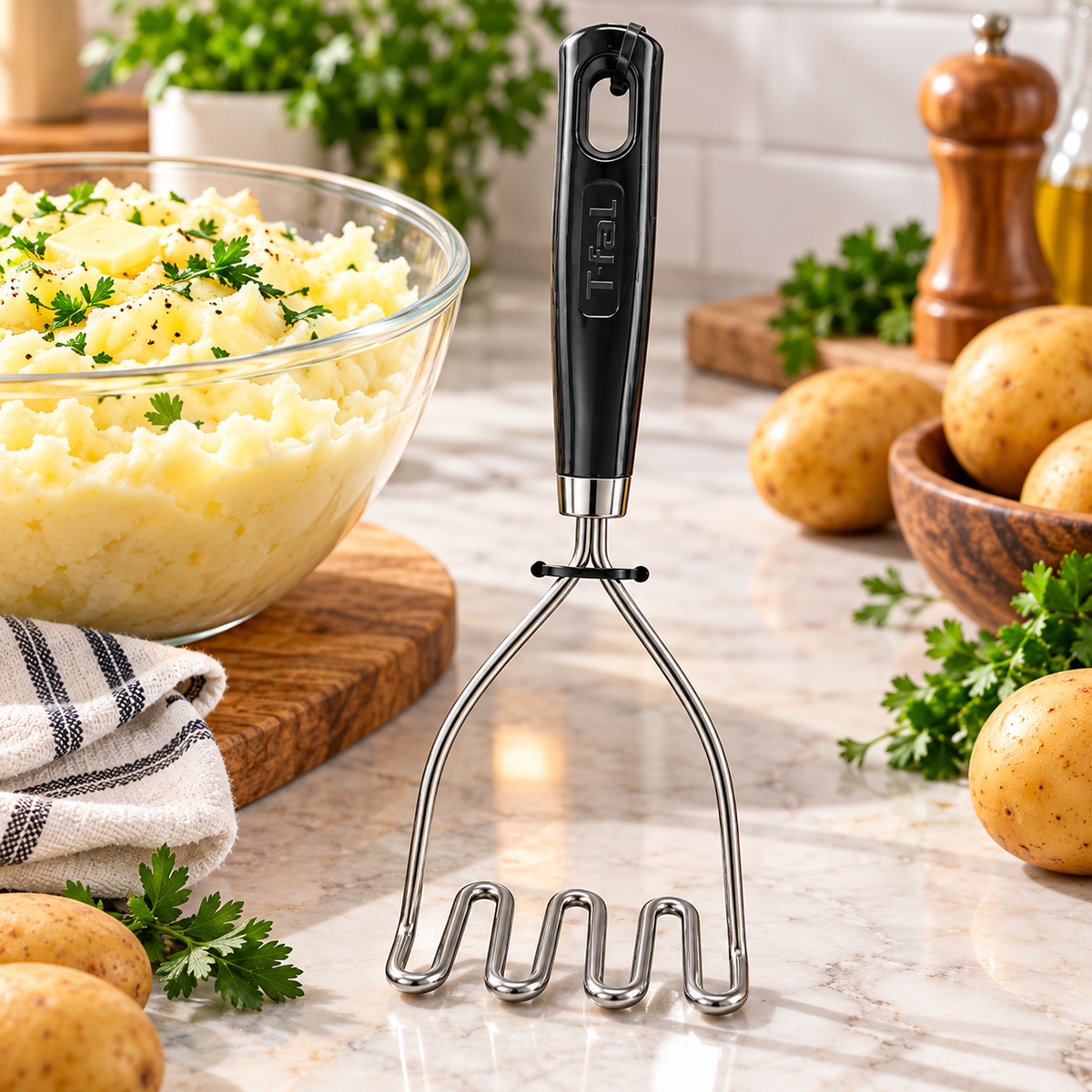 Écrase-purée T-fal – Acier inoxydable