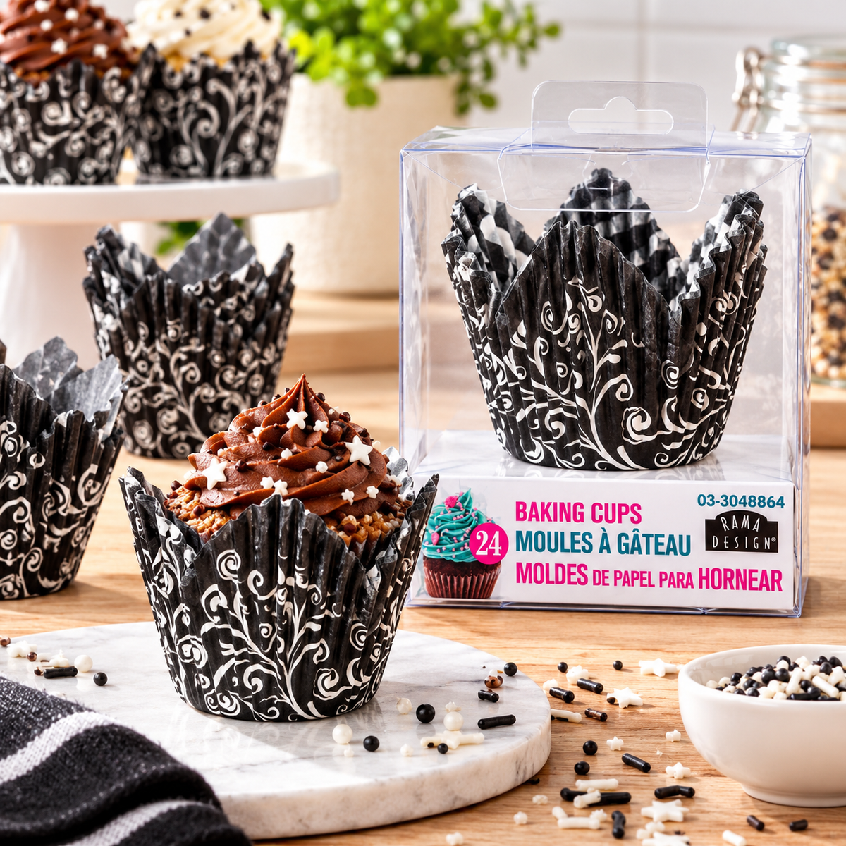 Moules à gâteau en papier –  lot de 24