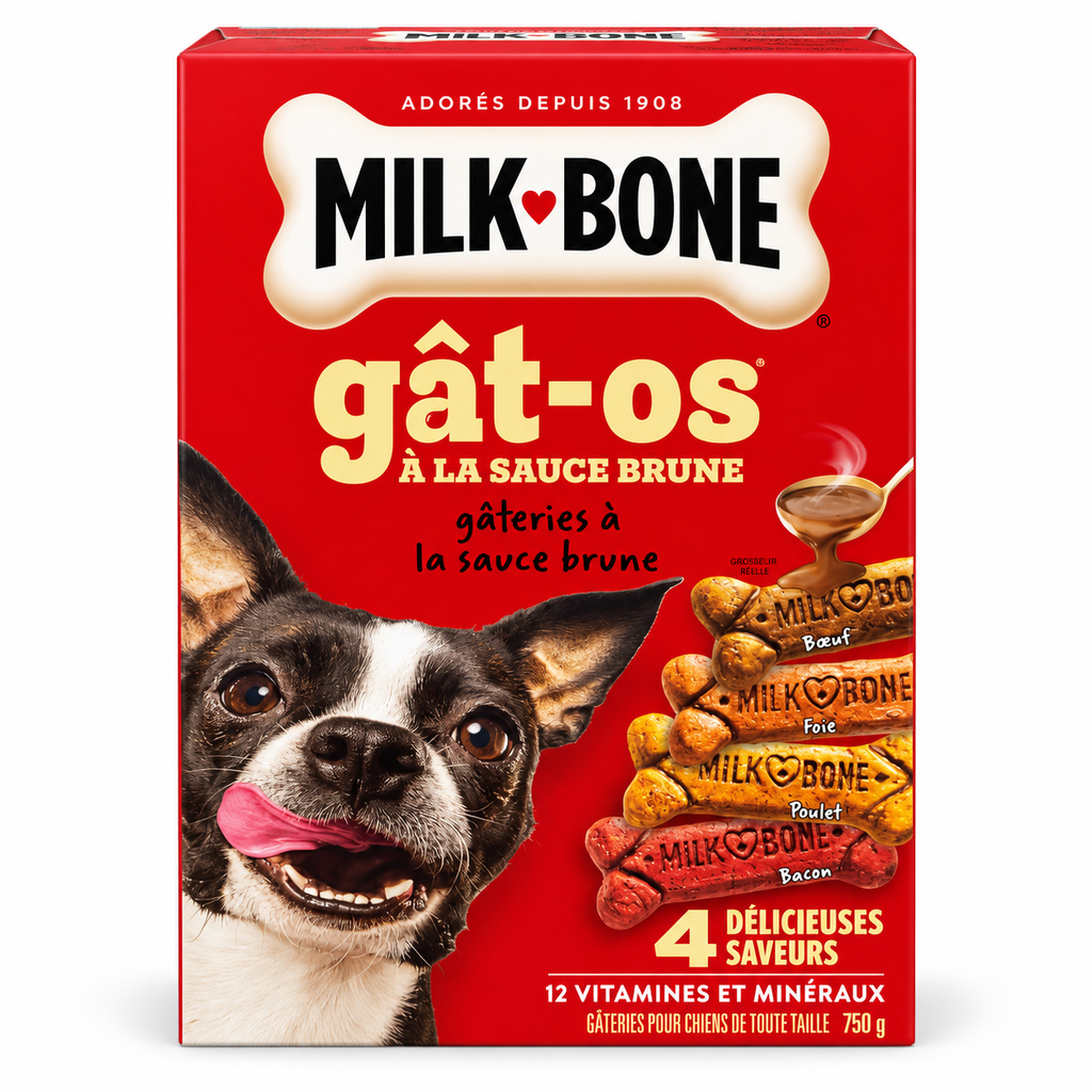 Friandises pour chiens aux 4 saveurs – 750 g