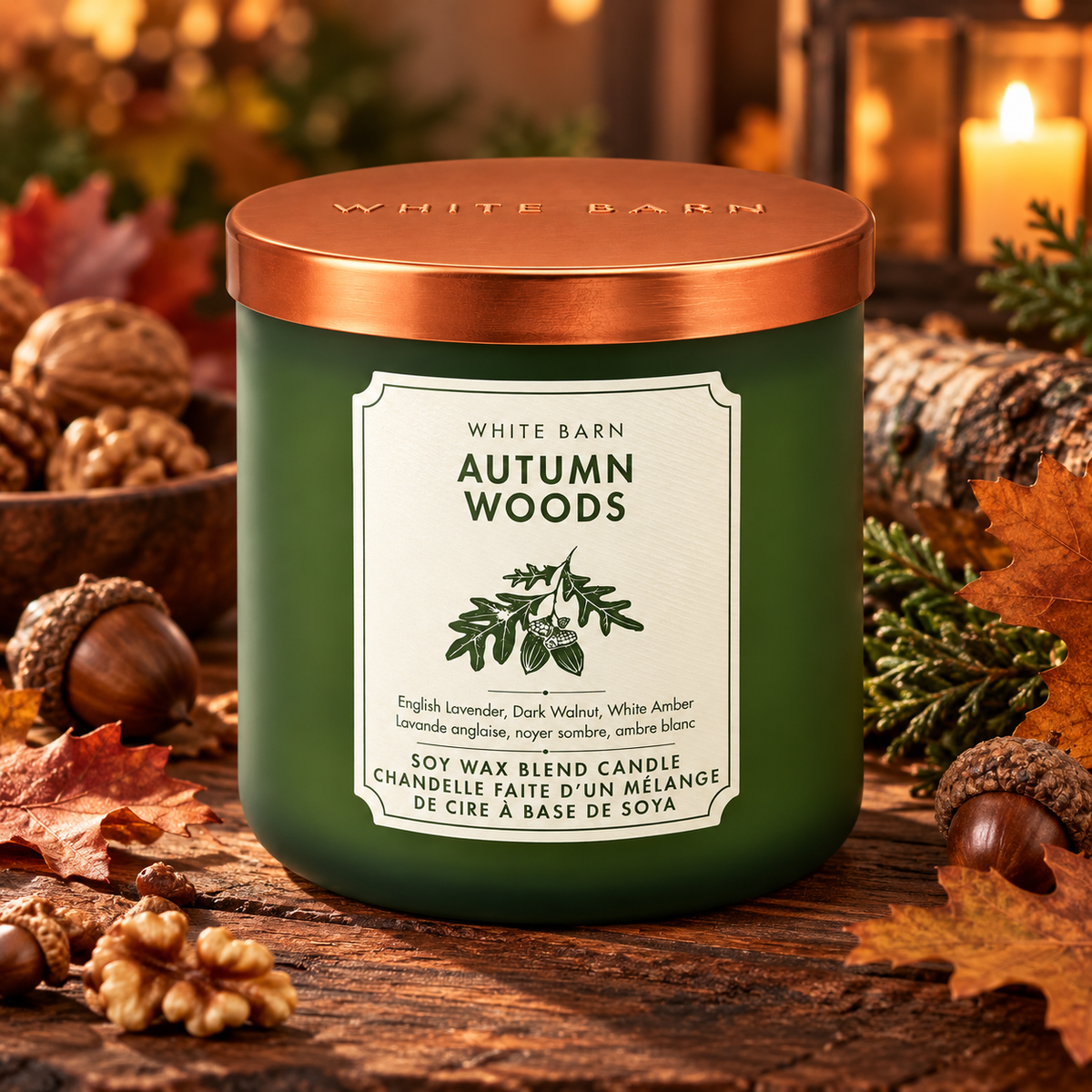 Bougie 3 mèches – Autumn Woods