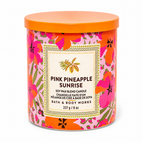 Bougie 1 mèche – Pink Pineapple Sunrise