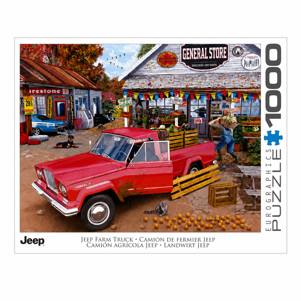 Puzzle 1000 pièces – Camion de Fermier Jeep