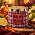 Bougie 3 mèches - Salted Amber & Bergamot