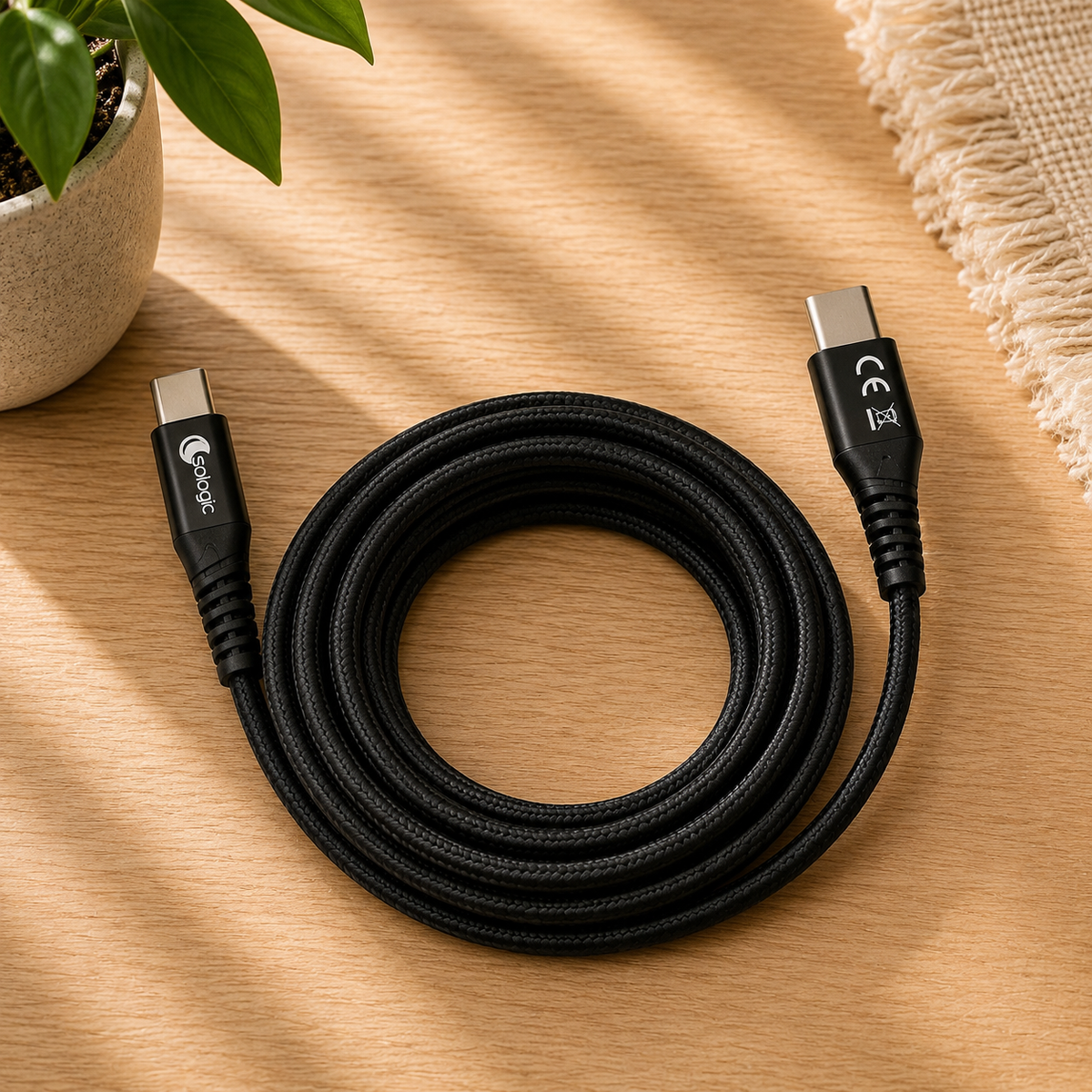 Câble USB-C vers USB-C 3 m - Noir
