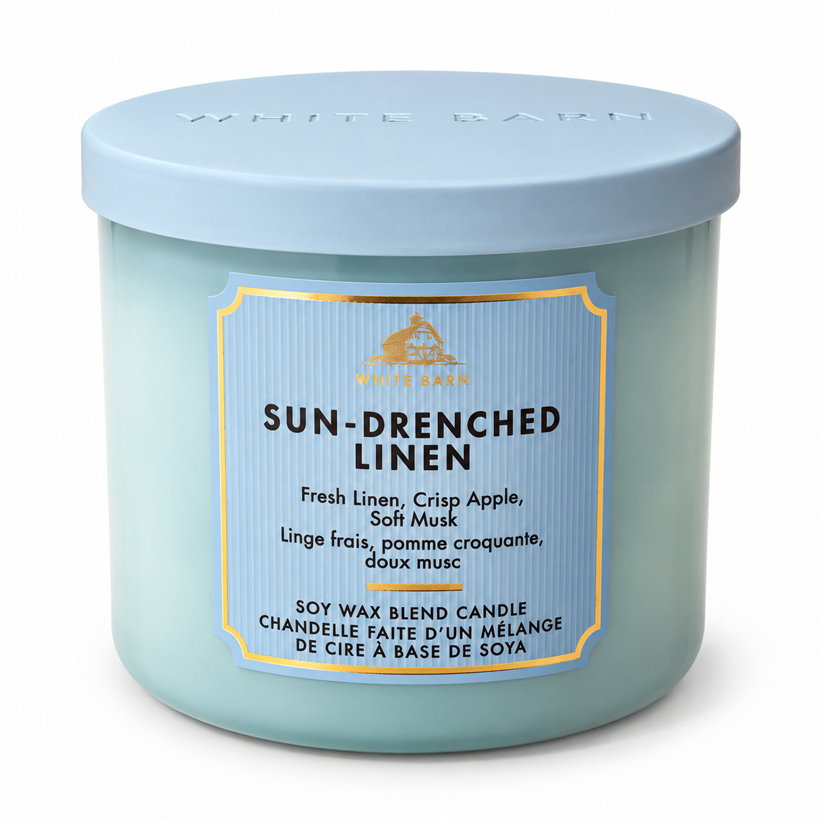 Bougie 3 mèches - Sun Drenched Linen