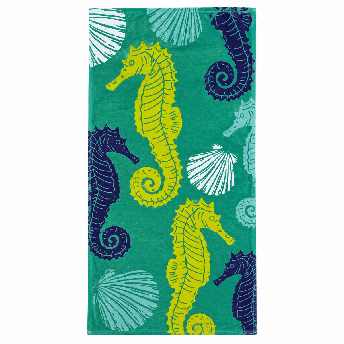 Serviette en microfibre - Hippocampe – 76 x 152 cm