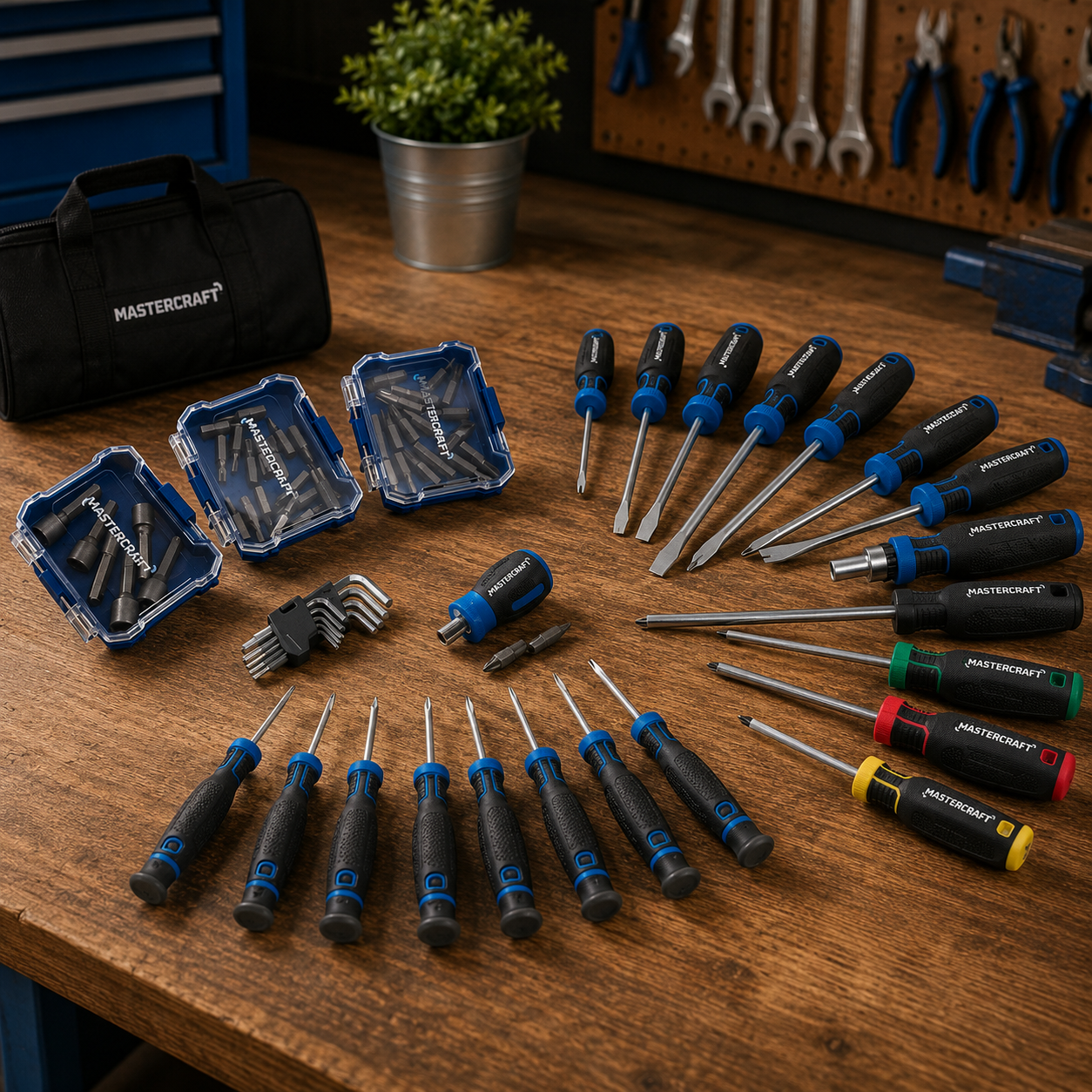 Coffret de tournevis et d'embouts Mastercraft - 80 pièces