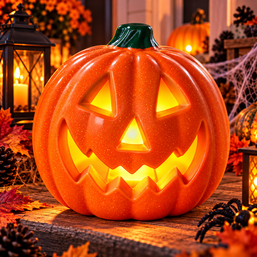 Citrouille décorative lumineuse d’Halloween
