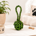 Jouet en corde avec balle pour chien