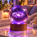 Globe de cristal lumineux 3D – Galaxy