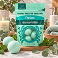 Bombes de bain Relax – Menthe verte & Eucalyptus