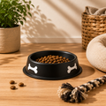 Gamelle pour chien noire avec base antidérapante