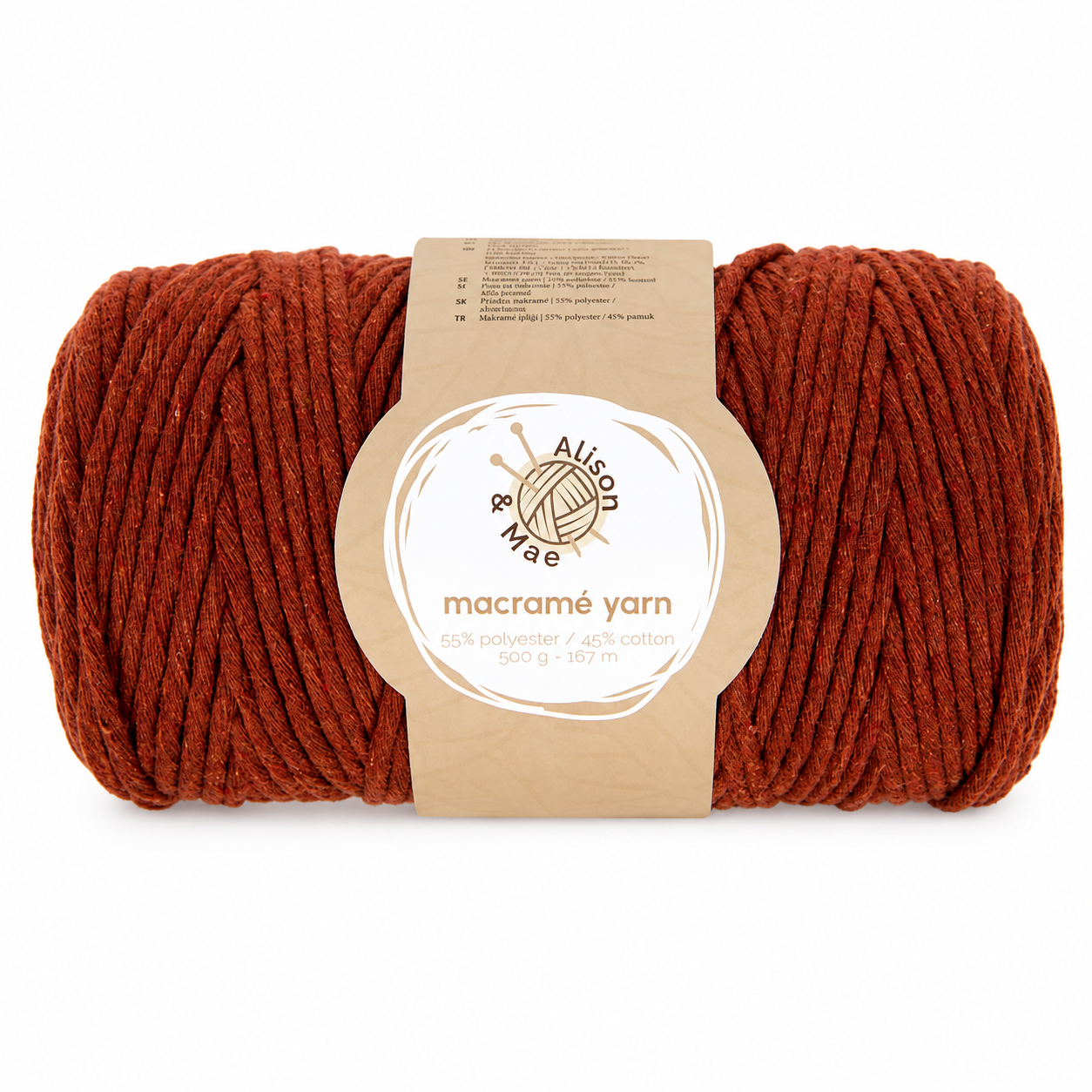 Fil macramé 167m - Marron