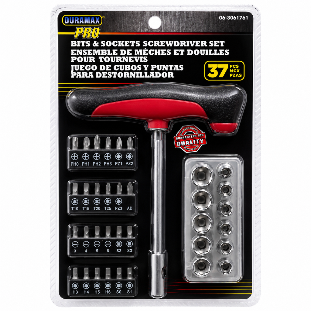 Duramax Pro - Mèches et douilles 37 pièces