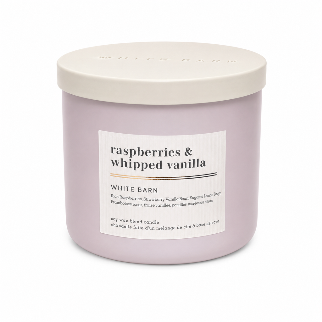 Bougie 3 mèches - Raspberries & Whipped Vanilla