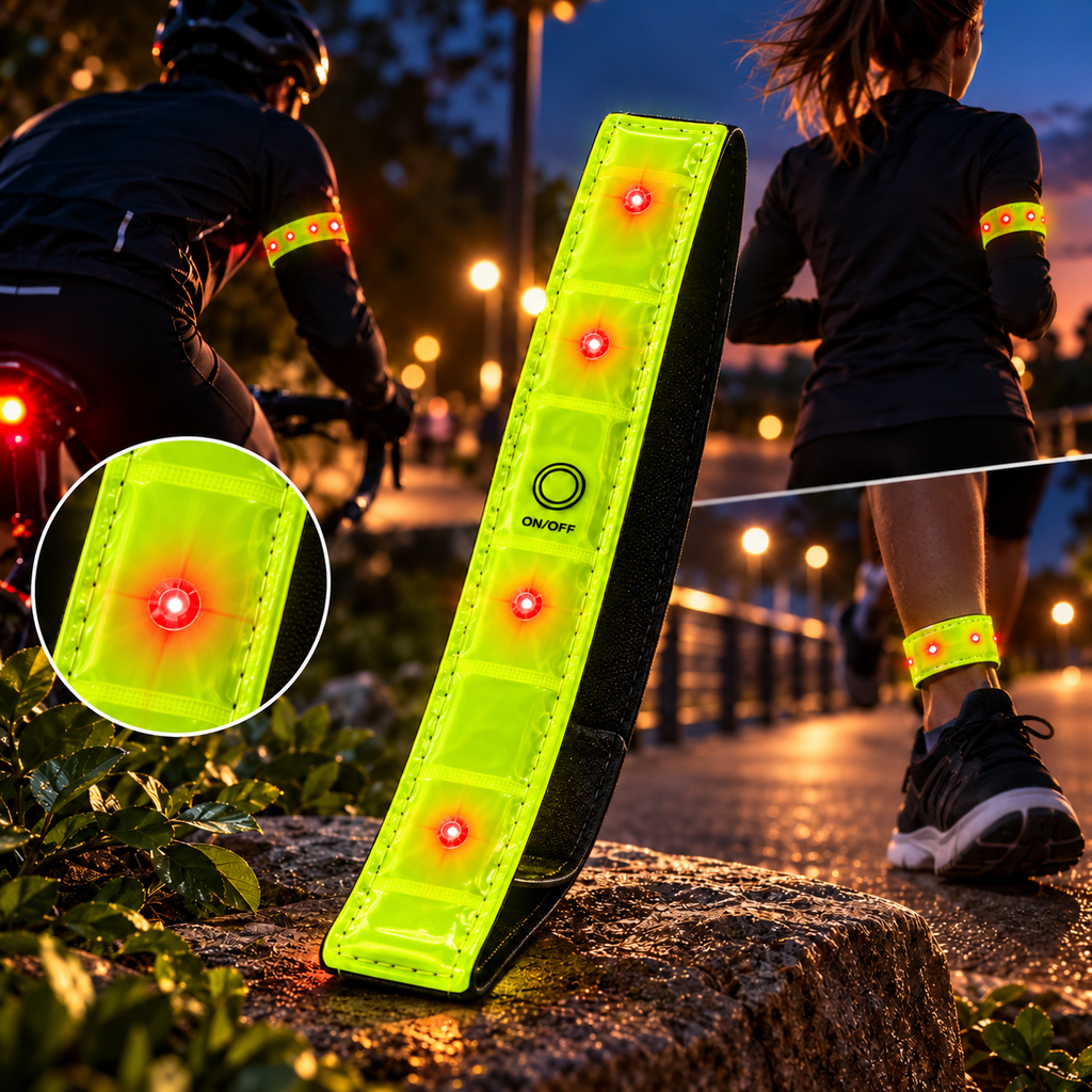 Bande de sécurité LED réfléchissante