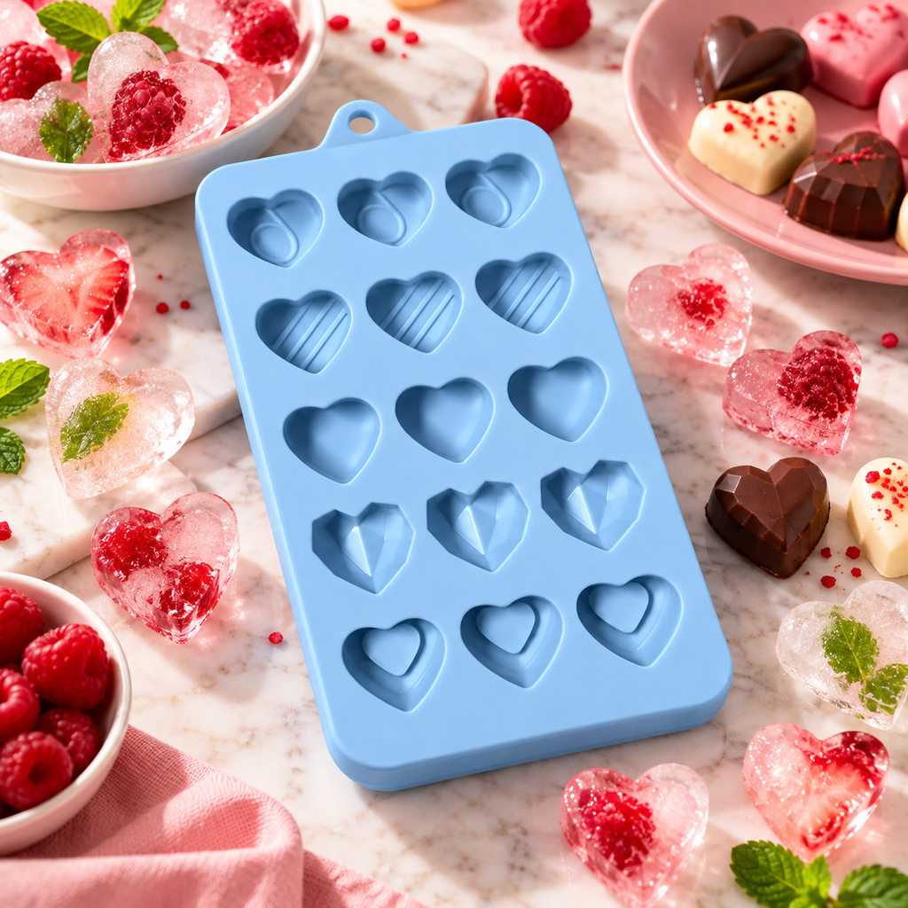 Moule en silicone pour bonbons et pâtisseries – 15 cavités