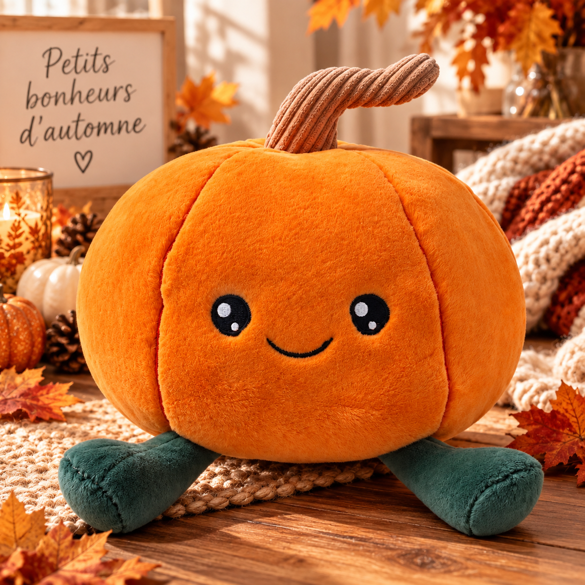 Peluche citrouille d’automne